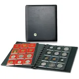 SAFE710 Münzalbum Coin S 11 Ring-Mechanik I 4 Hüllen 48 roten Münzrähmchen