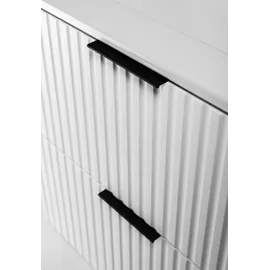 Rodan | Waschbeckunterschrank 80cm | Weiß matt | B/H/T 80/57/46cm | 2 Softclose-Schubladen | Badezimmerschränke, Badmöbel, Waschbecken Unterschr... - Weiß