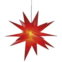 HGD Saico LED-Stern mit Timer Ø 35 cm warmweiß rot