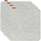 MIQIO Sitzkissen 35 x 35 cm grau 4-tlg.