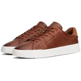 Tommy Hilfiger TH COURT CORE COGNAC Sneaker, Freizeitschuh, Halbschuh, Schnürschuh im coolen Used Look braun 42 EU