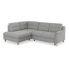 sit&more Ecksofa »Farö L-Form« inklusive Federkern, wahlweise mit Bettfunktion und Bettkasten