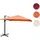 Mendler Gastronomie-Ampelschirm HWC-A96 300 x 300 cm terracotta