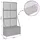 vidaXL Gartenpflanzer mit Gitter 70 x 30 x 135 cm Grau