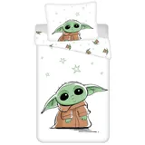 Jerry Fabrics Star Wars The Mandalorian Baby Yoda Bettwäsche Bettbezug 140x200+70x90cm