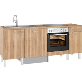 OPTIFIT Küchenzeile Lilly 210 cm braun