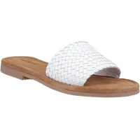 Hush Puppies Hetty Slide Leather Damen White Sandalen, weiß, 40-41 EU - 40 EU