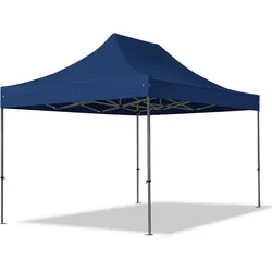 TOOLPORT  3x4,5m Stahl Faltpavillon, ohne Seitenteile, blau - (600044)