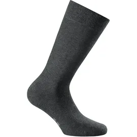 Rohner Socks Rohner Basic Unisex Socken, Multipack - Cotton II, Kurzsocken, Basic, einfarbig Anthrazit 39-42 (5.5-8 UK) Pack