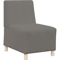 vidaXL Sofa-Stuhl ohne Armlehnen Hellgrau 55 cm Cordstoff