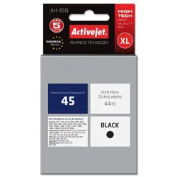 Activejet AH-45N Tintenpatrone (Ersatz für HP 45 51645A; Höchste; 44 ml; schwarz