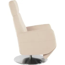 sit&more TV-Sessel Kobra Struktur 71 x 110 x 82 cm Beige manuelle Relaxfunktion
