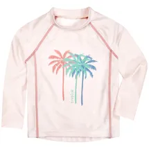 Playshoes Unisex Kinder Langarmshirt Rash-Guard-Shirt, Lang Ecru Palmen, 146-152