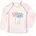Unisex Kinder Langarmshirt Rash-Guard-Shirt Lang Ecru Palmen 146-152