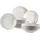 Mäser Teller-Set Ossia 18 Stück Weiß/Beige