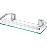 Glasregal Badezimmer, 30cm Duschablage aus Aluminium, Badablage für Badezimmer, Schlafzimmer, Küche, Büro - 1