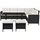 Juskys Manacor Lounge-Set schwarz/beige