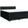 vidaXL Boxspringbett mit Matratze Schwarz 180x200 cm Stoff