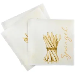 Sovie HORECA Serviette Spargel in Creme aus Linclass® Airlaid 40 x 40 cm, 50 Stück