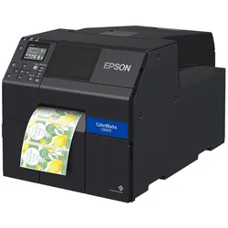 Epson ColorWorks C6000Ae – Inkjet-Farbetikettendrucker Ethernet (LAN), USB, USB Host, GPIO / 1.200 X 1.200 dpi / mit Cutter C31CH76102