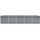 vidaXL Garten-Hochbeet verzinkter Stahl rechteckig 400 x 80 x 77 cm Grau  