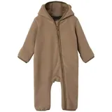 Name It Unisex Baby Nbnmeeko Fleece Suit Schneeanzug, Desert Taupe, 74/80