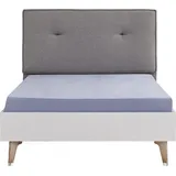 aea Jugendbett Garnitur Kinderzimmer Kinderbett Bett Set 4tlg Weiß Holz - Weiß