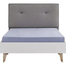aea Jugendbett Garnitur Kinderzimmer Kinderbett Bett Set 4tlg Weiß Holz - Weiß