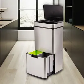 Ribelli Mülltrennsystem 72 l Silber