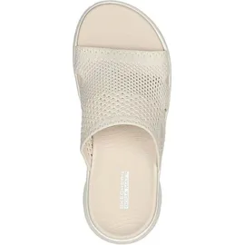 SKECHERS Damen Go Walk Flex Elation Schiebe-Sandalen, Natürlich, 39 EU