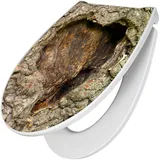 Banjado Premium Toilettendeckel Mit Absenkautomatik WC-Sitz Soft Close Hygienischer Klodeckel Duroplast Mit Motiv Altes Herz