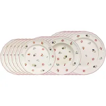Villeroy & Boch Petite Fleur Teller-Set 18-tlg. weiß