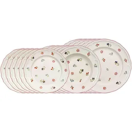 Villeroy & Boch Petite Fleur Teller-Set 18-tlg. weiß