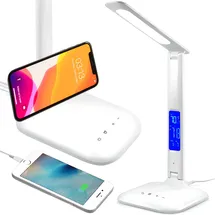 Retoo Schreibtischlampe LED Weiß