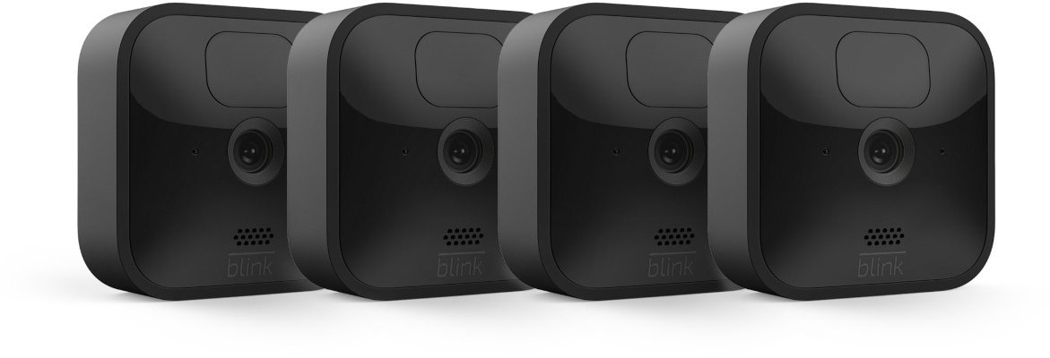 Amazon Blink Outdoor 4-Kamera-System Full HD, W-LAN, Outdoor, Nachtsicht, 2-Wege Audio