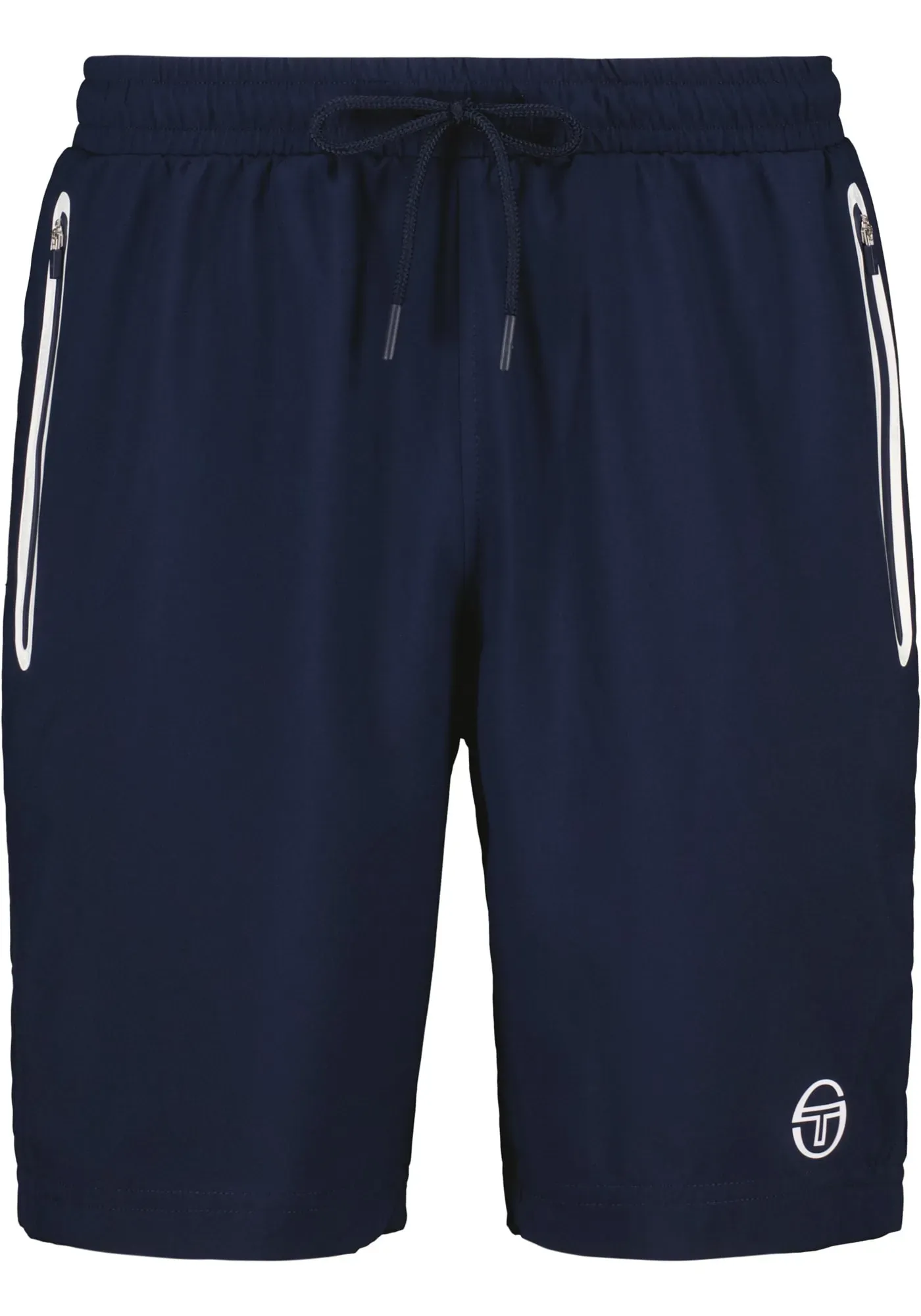 Shorts SERGIO TACCHINI "RISPECCHIO PL SHORTS Herren", Herren, Gr. M, EURO-Größen, blau (navy, weiß), 100% POLYESTER, Hosen, Kurze Hose Herren, Shorts, Retro, Sporthose, Streetwear, Sale