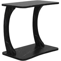 [en.casa] Stattela Schwarz Marmoroptik 59 x 35 x 56 cm