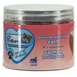 Renske Gezonde Beloning Hartjes zalm hondensnack  300 g