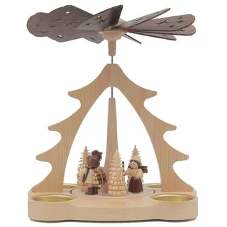 dieter legler gmbh & co. kg Legler Tisch-, Teelicht-, Holz-, Weihnachtspyramide Waldarbeiter 15x19x24 cm