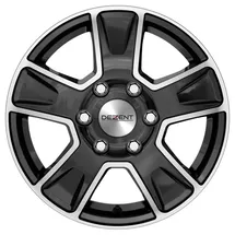 Dezent Van 6,5 x 16 5 x 130 ET68 Schwarz Poliert