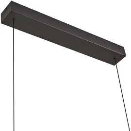 LUCANDE Madu 5-flg. LED 92,5 cm schwarz/gold/weiß