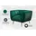 Riess-Ambiente Retro Sessel NOBLESSE 105cm smaragdgrün Samt mit Ziersteppung