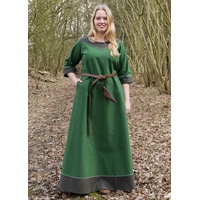 Battle Merchant Burgfräulein-Kostüm Mittelalterkleid Gesine aus Canvas, grün 36 - S