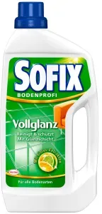 SOFIX Vollglanz Bodenreiniger, mit Citrus-Extrakten, Langanhaltende Bodenpflege mit Glanz und Citrus-Extrakten, 1 Liter - Flasche