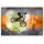 cover-your-desk Schreibtischunterlage für Kinder und Erwachsene Mountainbike Orange, aus hochwertigem Vinyl , 60 x 40 cm