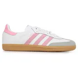 adidas Samba OG J JQ2018, Sportschuhe für Kinder, Weiß Rosa, 36 2/3 EU - 36 2/3 EU