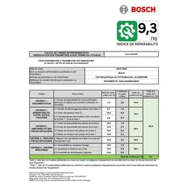 Bosch Serie 4 SPV4EMX24F Einbau-Geschirrspüler (vollintegrierbar, 450 mm, Silber)