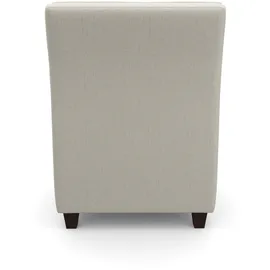 Home Affaire Sessel County Mikrofaser 70 x 91 x 75 cm Beige mit englischer Naht und Federkern-Polsterung