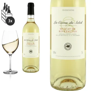 3er Karton Muscat de Rivesaltes Les Caves du Soleil von Terres des Templiers - W