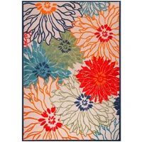 Novel Outdoorteppich Floral, Rot, Textil, Blätter, rechteckig, 240x330 cm, Oeko-Tex® Standard 100, pflegeleicht, Teppiche & Böden, Teppiche, Outdoorteppiche